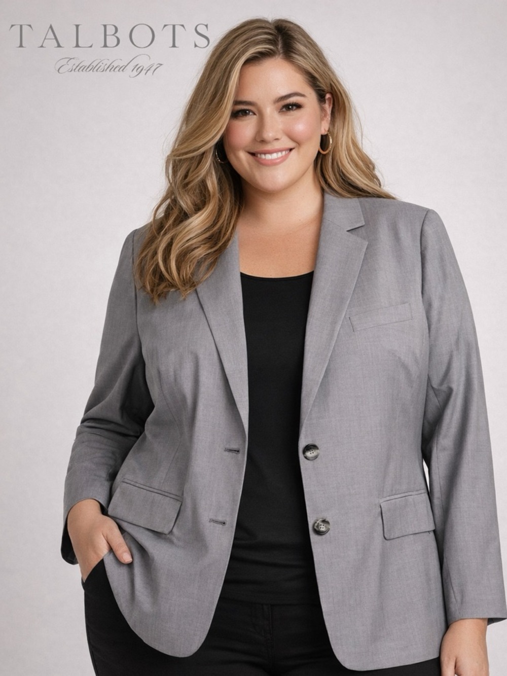 NWT Talbots Gray Blazer